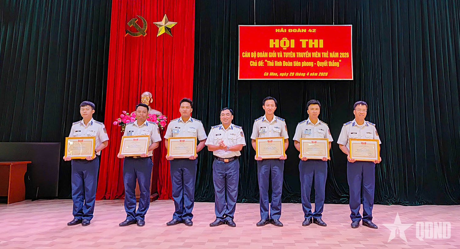 Hải đoàn 42 tổ chức thành công Hội thi cán bộ Đoàn giỏi và tuyên truyền viên trẻ năm 2026